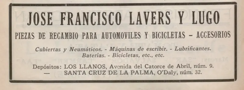 Publicidad Guía Industrial, 1933